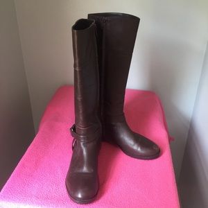 Ralph Lauren Dark Brown Riding Style Boots